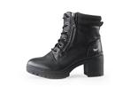 Mustang Veterboots in maat 40 Zwart | 10% extra korting, Kleding | Dames, Schoenen, Verzenden, Zwart, Overige typen, Zo goed als nieuw