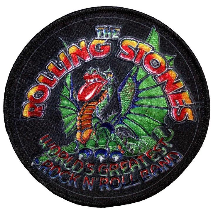 The Rolling Stones Dragon Circle Patch officiële merchandise, Verzamelen, Muziek, Artiesten en Beroemdheden, Kleding, Nieuw, Ophalen of Verzenden