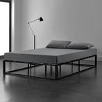 Metalen bed Kogel met lattenbodem zwart 140x200 cm