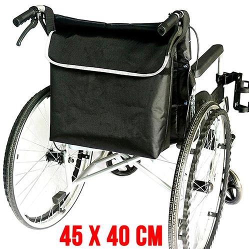 Zeer Ruime Rolstoel Tas  - 45 x 40 cm - Zwart, Diversen, Rolstoelen, Nieuw, Verzenden