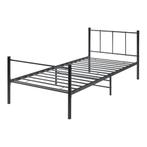 Metalen bedframe Hercules incl. bedbodem 90x200 cm zwart, Huis en Inrichting, Verzenden, Nieuw