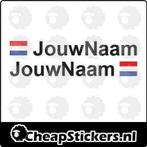 Naam sticker met Nederlandse vlag / naamsticker met NL vlag, Auto diversen