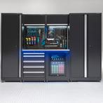 Datona Werkplaatsinrichting PREMIUM RVS werkblad met, Doe-het-zelf en Verbouw, Werkbanken, Ophalen of Verzenden, Nieuw