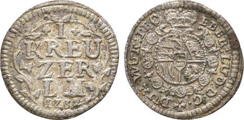 1 Kreuzer 1732 Wuerttemberg:, Postzegels en Munten, Munten | Europa | Niet-Euromunten, Verzenden
