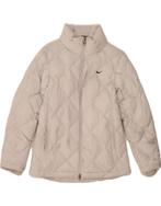NIKE Womens Hooded Quilted Padded Jacket UK 10/12 Small Grey, Kleding | Dames, Verzenden, Nieuw