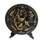 Damasquine toledo bordje - afbeelding 18 karaats goud