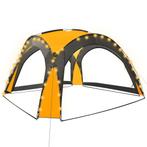 Partytent met LED en 4 zijwanden 3,6x3,6x2,3 m geel, Verzenden, Nieuw, 2 meter of meer, Partytent