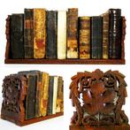 Handvervaardigd - Boekensteunen - Uitschuifbare boekenplank, Antiek en Kunst, Curiosa en Brocante