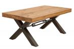 Massief houten salontafel THOR 110cm wild eiken geolied, Huis en Inrichting, Nieuw, Ophalen of Verzenden