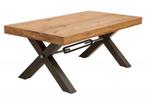 Massief houten salontafel THOR 110cm wild eiken geolied, Huis en Inrichting, Tafels | Salontafels, Ophalen of Verzenden, Nieuw