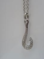Ketting met hanger - 18 karaat Witgoud - 0.40ct. tw. Diamant