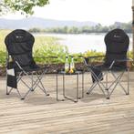 Inklapbare Campingstoel / Vouwstoel Lido - Zwart - Incl. Opb, Verzenden, Nieuw