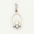 Zonder minimumprijs - Hanger - 14 karaat Witgoud Diamant, Sieraden, Tassen en Uiterlijk, Antieke sieraden