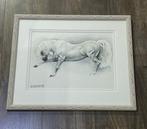 Fotolijst - Hout, Glas, Papier - Ondertekend Mary Ellen, Antiek en Kunst, Curiosa en Brocante