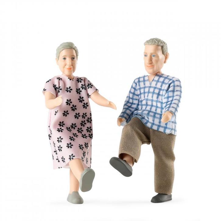 Lundby Poppenhuisfiguren opa & oma Charlie (Poppenhuizen), Kinderen en Baby's, Speelgoed | Poppenhuizen, Nieuw, Ophalen of Verzenden
