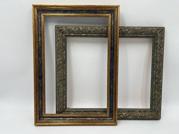 Lijst (2) - Hout - Paar oude lijsten, Antiek en Kunst, Curiosa en Brocante