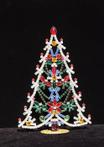 Kerstboom met Swarovski-kristallen - P 85-13 EF - Messing
