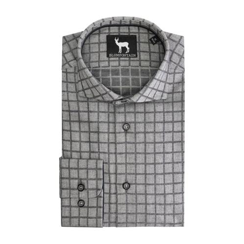 GENTS - ruit grijs - L 41/42, Kleding | Heren, Overhemden, Verzenden