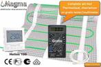 Elektrische vloerverwarming met thermostaat klokthermostaat, 30 tot 80 cm, Hoog rendement (Hr), Overige typen, Nieuw