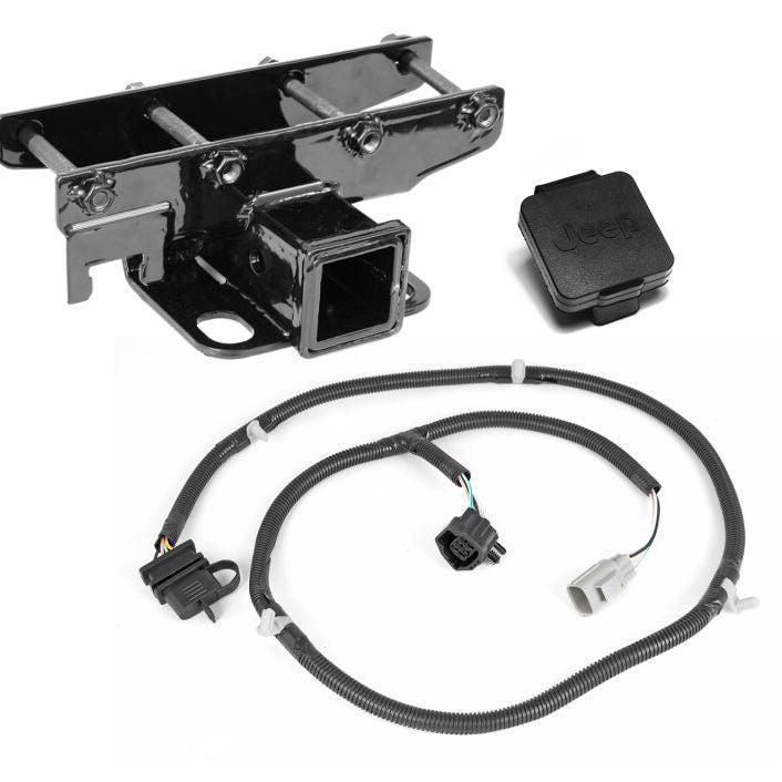Rugged Ridge Receiver Hitch Kit Jeep Logo 07-18 Jeep, Auto-onderdelen, Carrosserie en Plaatwerk, Ophalen of Verzenden