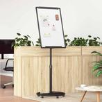 vidaXL Magnetisch whiteboard Zwart en Wit 62 x 62.5 x 197 cm, Verzenden, Nieuw in verpakking