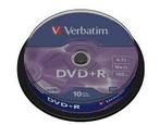 Verbatim DVD+R 4.7 GB Matt Silver 10 stuks, Nieuw, Verzenden