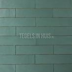 Eq langwerpige witjes 7,5x30 cm handvorm wandtegel mat jade, Doe-het-zelf en Verbouw, Tegels, Nieuw, Ophalen of Verzenden, 10 m² of meer