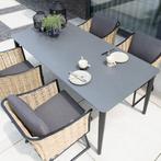 Crest tuintafel 180x90x75cm, Huis en Inrichting, Stoelen, Ophalen of Verzenden, Nieuw, Zwart