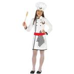 Chef kok uniform kostuum voor meisjes - Beroepen overig, Kinderen en Baby's, Carnavalskleding en Verkleedspullen, Nieuw, Ophalen of Verzenden