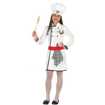 Chef kok uniform kostuum voor meisjes - Beroepen overig