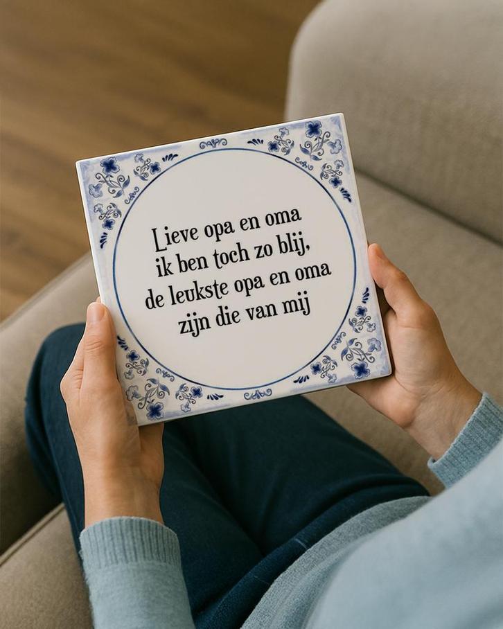 Tegeltje Maken? Tegel + eigen Spreuk en/of Foto!, Huis en Inrichting, Woonaccessoires | Tekstborden en Spreuken, Nieuw