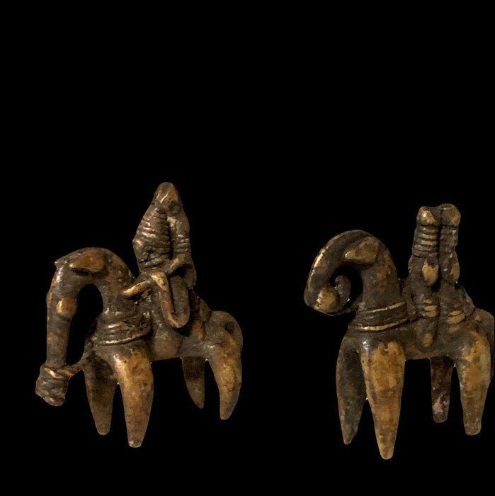 Exceptionnelle cavalier - Hoofd van een figuur - Tsjaad, Antiek en Kunst, Kunst | Niet-Westerse kunst