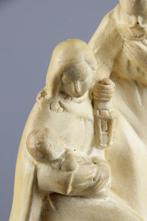 Snijwerk, Kerstgroep - Heilige Familie - 15 cm - Gips