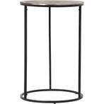 Bijzettafel - Livion Pado Hoog - Rond - 41cm - Zwart/Zilver, Huis en Inrichting, Tafels | Eettafels, Ophalen of Verzenden, Nieuw