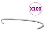 vidaXL Gabionhaken 100 st 40 cm gegalvaniseerd staal, Tuin en Terras, Verzenden, Nieuw