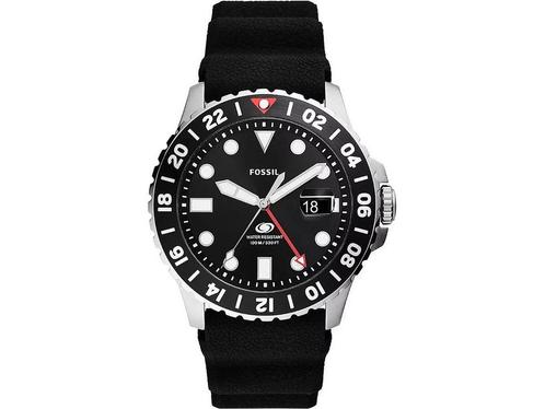 Fossil FS6036 Mannen Horloge 46 mm - Zwart, Huis en Inrichting, Woonaccessoires | Overige, Nieuw, Verzenden