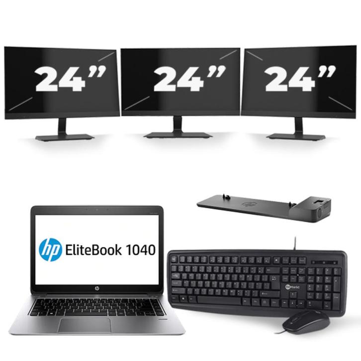 HP EliteBook Folio 1040 G3 - Intel Core i5-6e Generatie - 14, Computers en Software, Windows Laptops, Nieuw, Verzenden