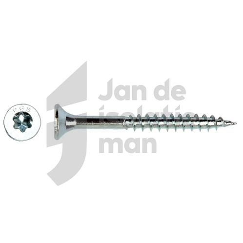 Spaanplaatschroeven verzinkt 6,0x160mm (=100st), Doe-het-zelf en Verbouw, Isolatie en Afdichting, Nieuw, Overige materialen