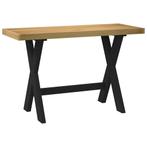 vidaXL Bureau NOAIN X-vormige poten 120x50x75 cm massief, Huis en Inrichting, Verzenden, Nieuw