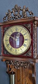 Wandklok - FHS Franz Hermle & Sohn - Glas, Hout, Messing -