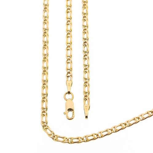 Gouden marine schakel ketting | 45 cm (marine ketting), Sieraden, Tassen en Uiterlijk, Kettingen, Overige kleuren, Gebruikt, Goud