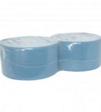 Industriepapier 3-lgs blauw 350 mtr x 22 cm, 2 rollen, Verzenden