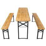 Biertafel / bierbank biertafelset - 3-delig - 170cm picknick, Verzenden, Nieuw