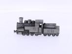 IJzeren Vintage stoomlocomotief met tender 9,5 cm lang #4671, Verzamelen, Ophalen of Verzenden, Gebruikt