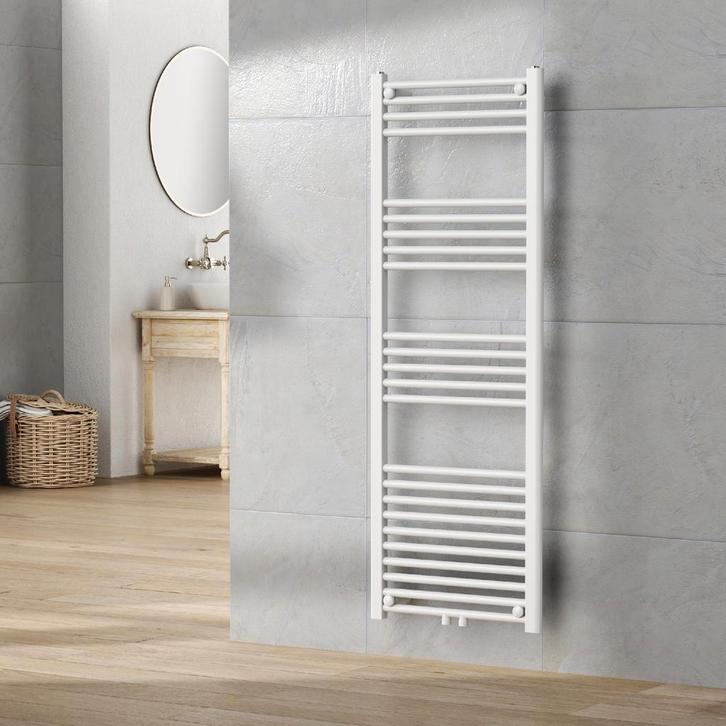 [neu.haus] Handdoekradiator Voss 140x50x3 cm wit, Doe-het-zelf en Verbouw, Verwarming en Radiatoren, Verzenden