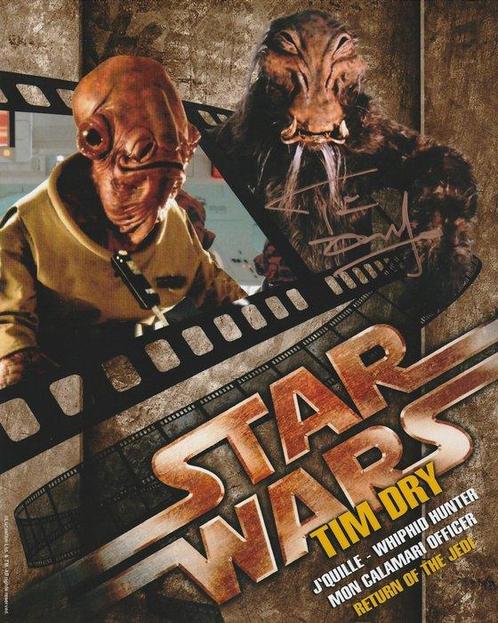 Star Wars Episode VI: Return of the Jedi - Signed by Tim Dry, Verzamelen, Film en Tv