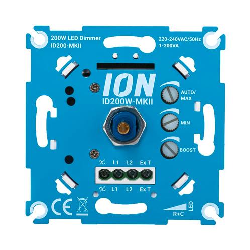 Ion LED dimmer universeel 200W | Fase af / aan snijding, Doe-het-zelf en Verbouw, Elektra en Kabels, Schakelaar, Nieuw, Ophalen of Verzenden