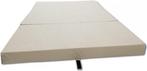 Opklapbaar Matras 200x80 | Ruimtebesparend | Scherpe Prijs, Overige materialen, Verstelbaar, Eenpersoons, Beige