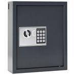 vidaXL Toetsenbord Kluis Gunmetal Grijs Staal, Chroom Medium, Verzenden, Nieuw