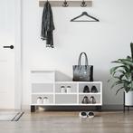 vidaXL Schoenenkast 102x36x60 cm bewerkt hout hoogglans wit, Verzenden, Nieuw
